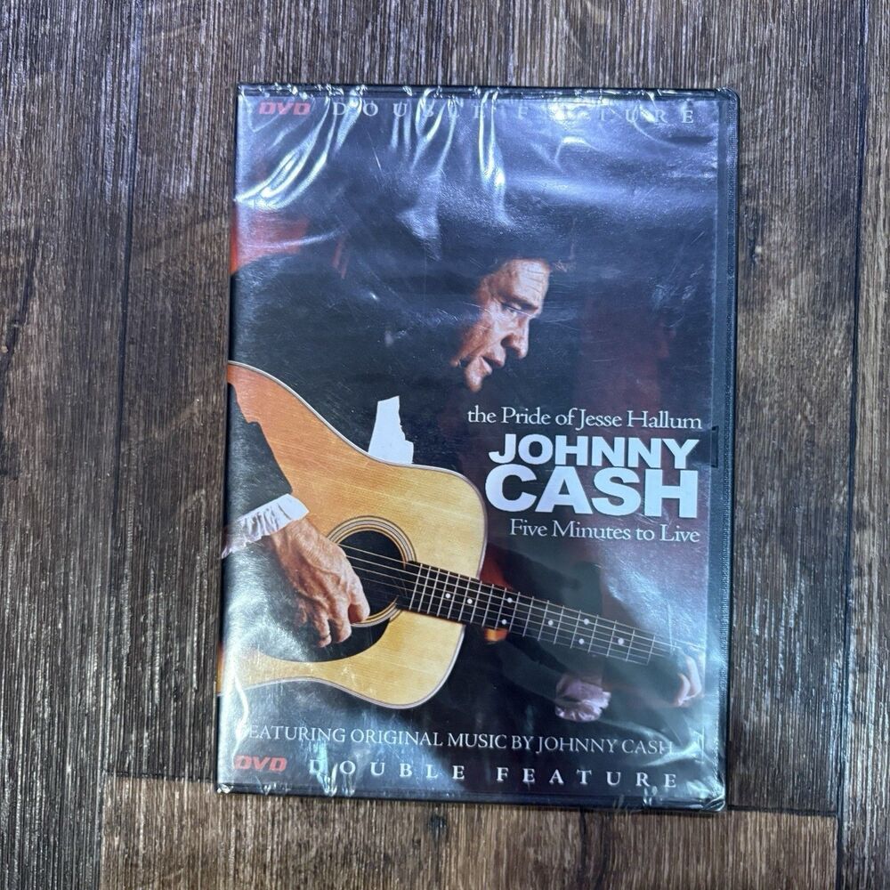 Johnny Cash The Pride of Jesse Hallum & Five Minutes to Live DVD New Sealed